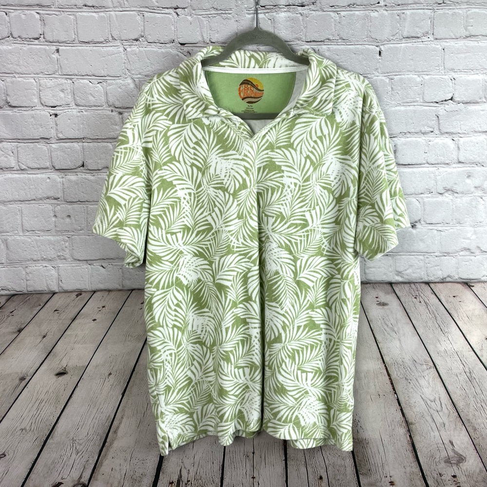 C&C California Size XL Pullover Resortwear Beach Vacation Polo Shirt LKNW